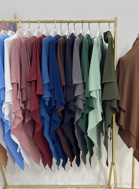 中东迪拜土耳其纯色大头巾Dubai Turkish Turban Solid Hijabs