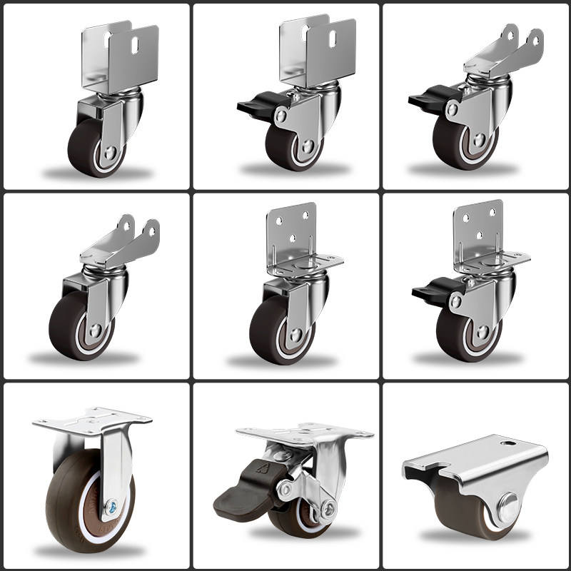 静音万向轮婴儿床轮子u型夹板小号脚轮定向轮配件滚轮1寸橡胶滑轮,基础建材,脚轮/万向轮,淘宝优惠券,粉丝福利购,淘宝优惠卷