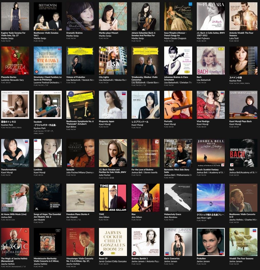 Classics 古典精选 24bit Mora Japan 數字音源代購