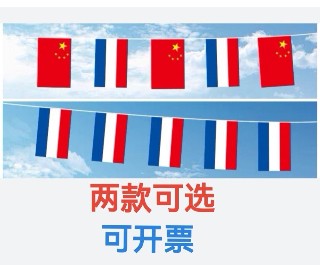 5米8号中国荷兰国旗串旗吊旗挂旗装饰旗荷兰小旗子小国旗