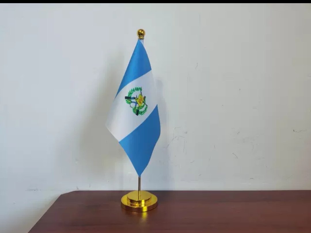 危地马拉国旗可开票桌面摆件会议旗办公桌旗危地马拉小旗子小国旗