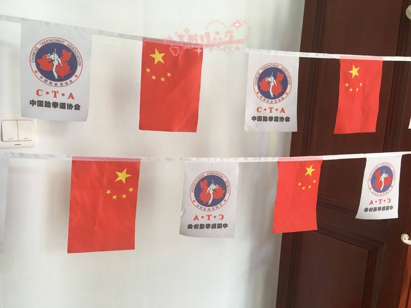 5米跆拳道旗馆国旗串旗挂旗吊旗中国联盟世界协会串旗子14*21CM,文具电教/文化用品/商务用品,旗帜/锦旗,淘宝优惠券,粉丝福利购,淘宝优惠卷