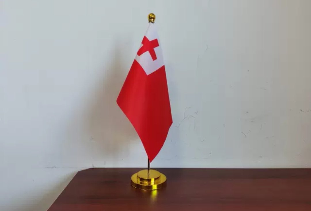 汤加国旗办公桌旗可开票桌面摆件办公室会议旗汤加小国旗小旗子