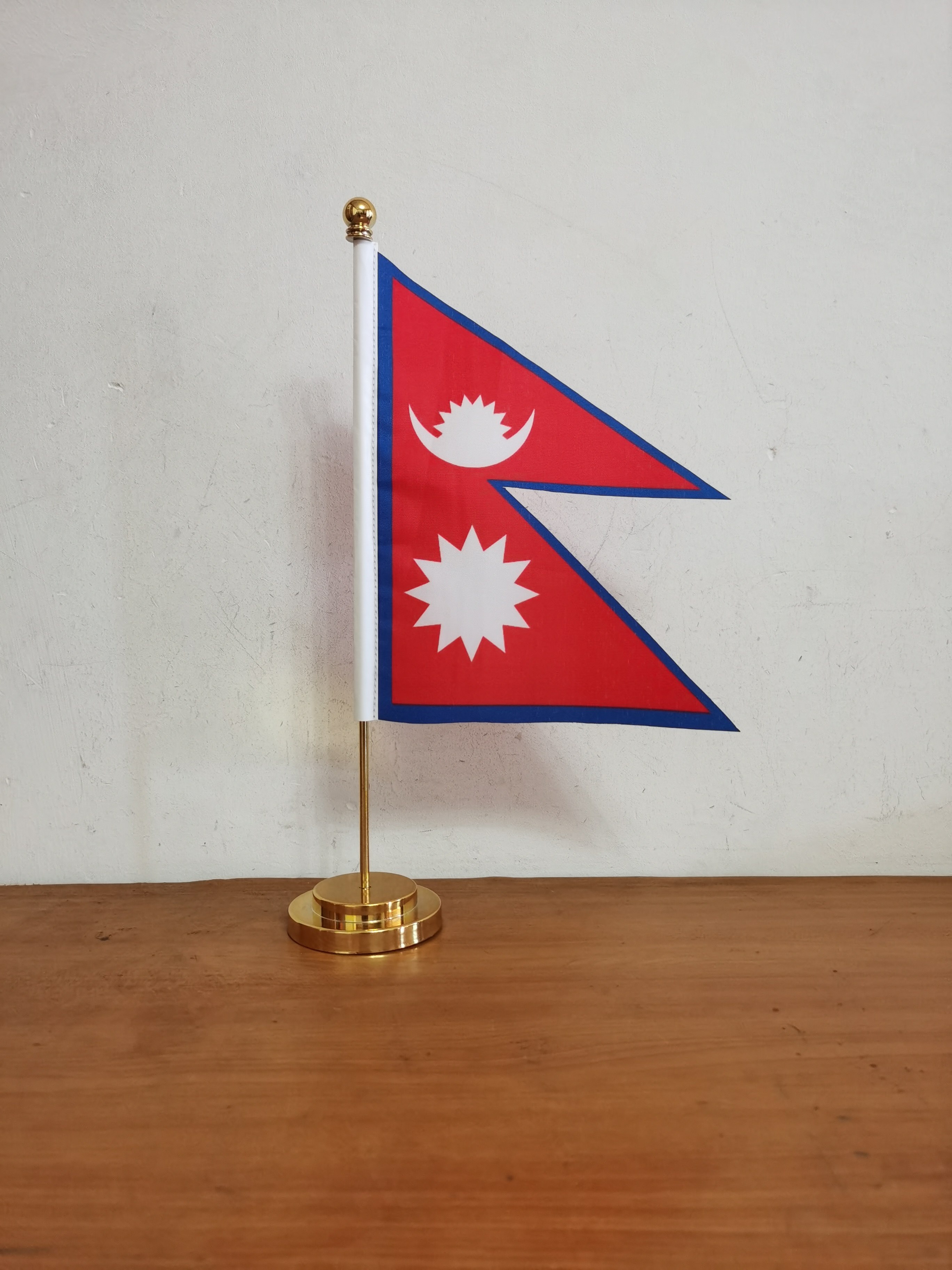 尼泊尔国旗办公桌旗桌面摆件办公室会议旗尼泊尔小国旗小旗子