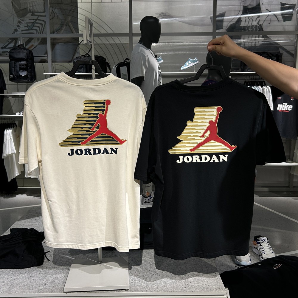 专柜正品JORDAN 乔丹GREATNESS 1985男子飞人印花圆领T恤 HM4901