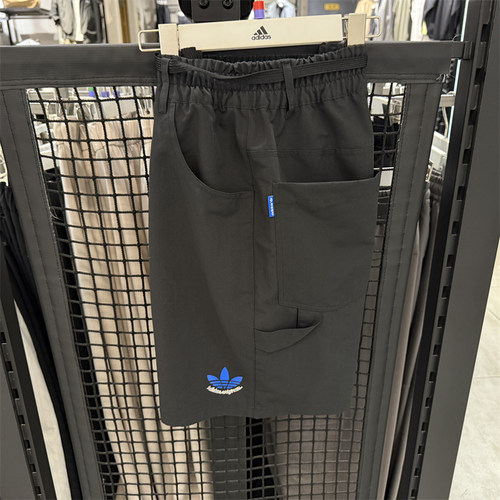 豆豆Adidas三叶草正品男子梭织运动工装短裤五分裤 JN1667 JN1668