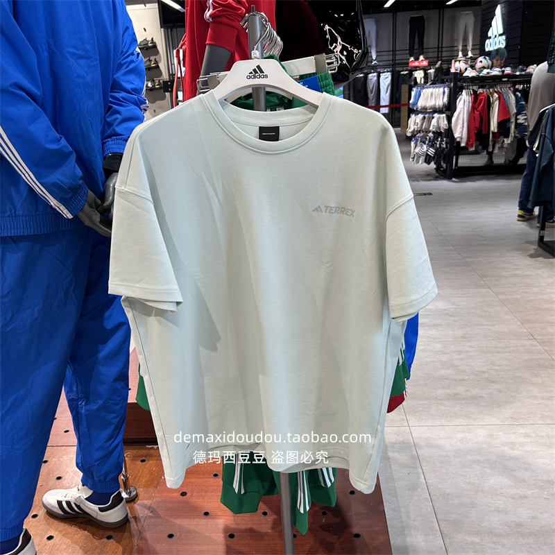 阿迪达斯三叶草男子圆领短袖T恤