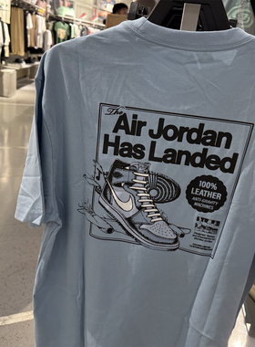 Nike耐克短袖男2025夏季新款时尚印花宽松休闲运动T恤HQ8973-427