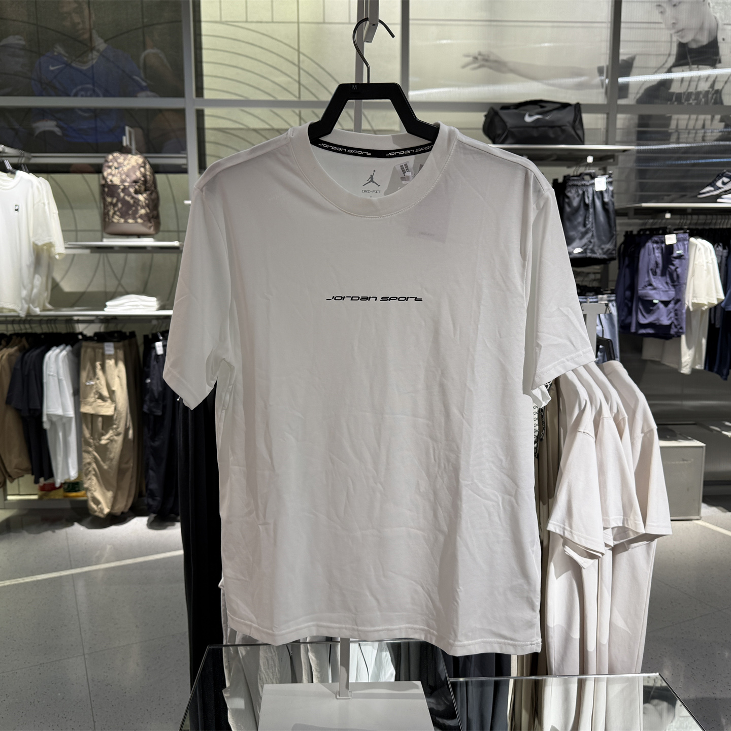 正品NIKE耐克男子速干T恤夏季Jordan运动休闲透气黑色短袖IB6762