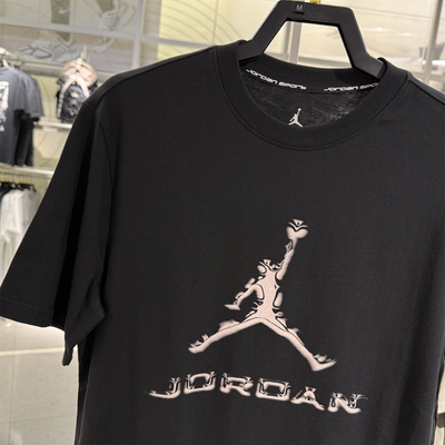 Nike/耐克Jordan男子休闲透气飞人印花短袖运动T恤HQ9092-010