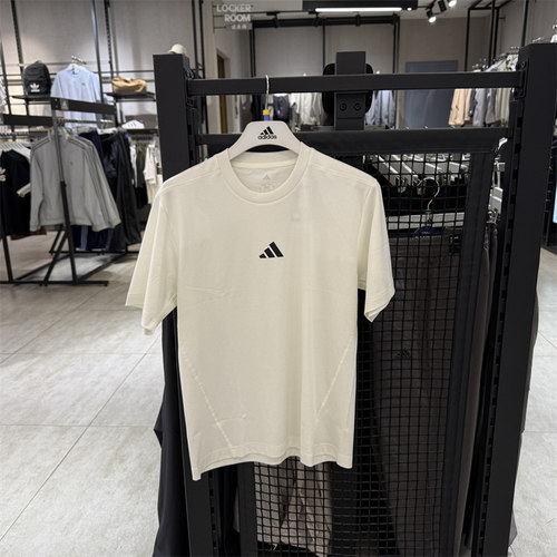 豆豆adidas阿迪达斯夏季新款男子宽松短袖T恤运动休闲上衣 JF3255