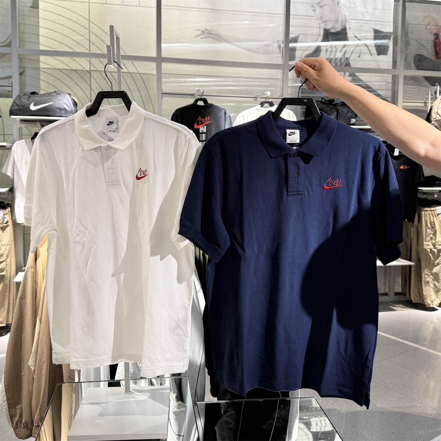 专柜正品NIKE耐克男子考试满分翻领POLO新款纯棉短袖T恤 IH0822 - 实物图