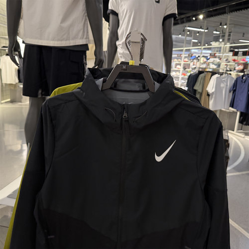 Nike耐克男子2025春新款防风拒水百搭连帽跑步运动夹克外套FZ9040