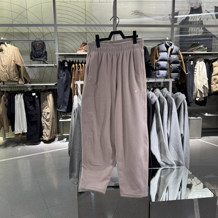 Nike耐克 新款正品女子训练运动舒适长裤束脚宽松保暖毛绒 HV3708
