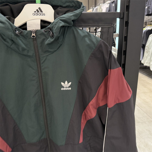 adidas阿迪达斯三叶草男子M BLOCK WB运动健身夹克外套KC3125