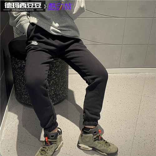 Nike耐克裤子男裤冬新款加绒运动裤束脚裤卫裤收口长裤BV2738-010