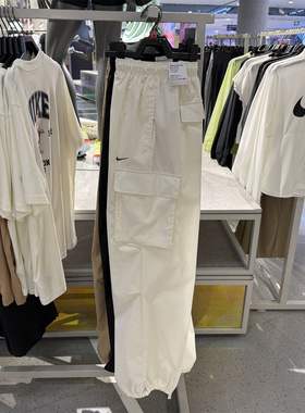 耐克NIKE运动裤女裤夏季工装裤健身透气休闲裤直筒长裤II0445-047