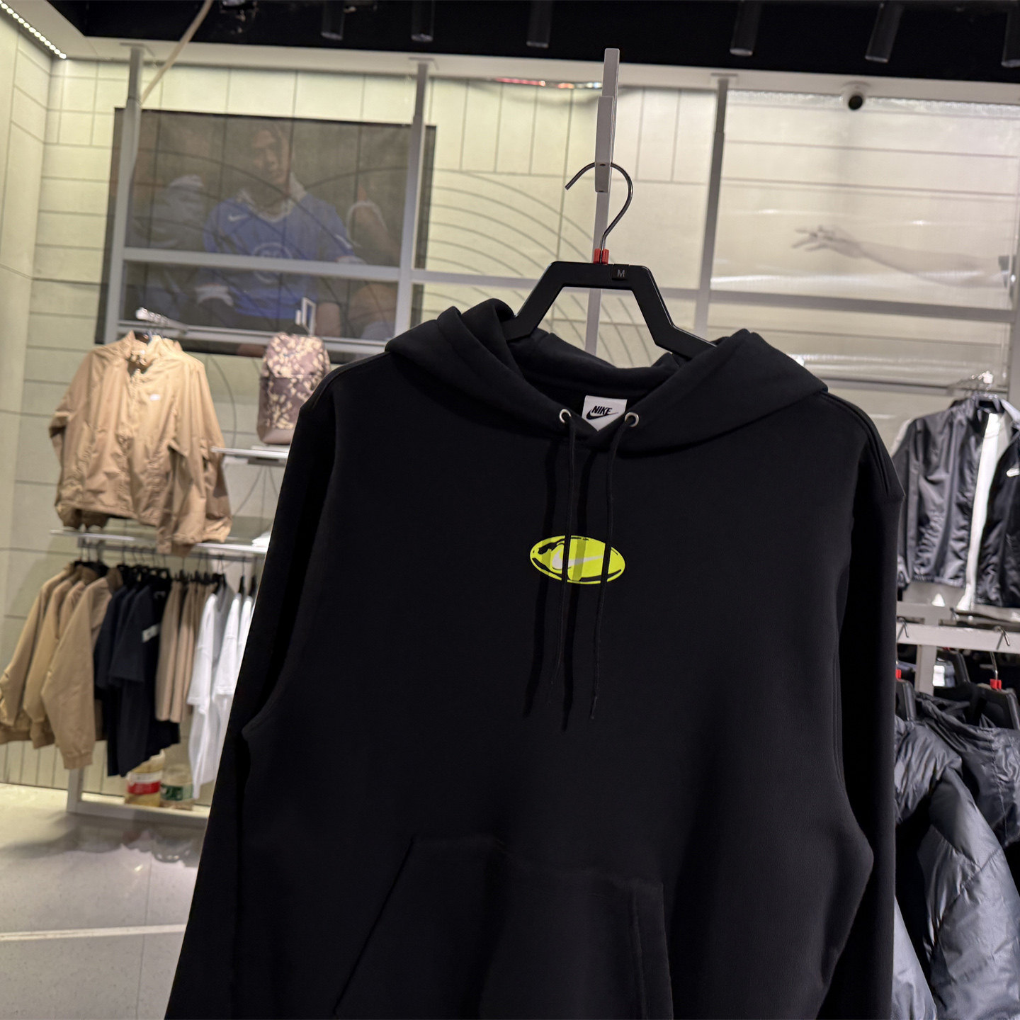 专柜正品nikeCLUB运动休闲加绒保暖卫衣连帽套头衫锐力IF1763-010