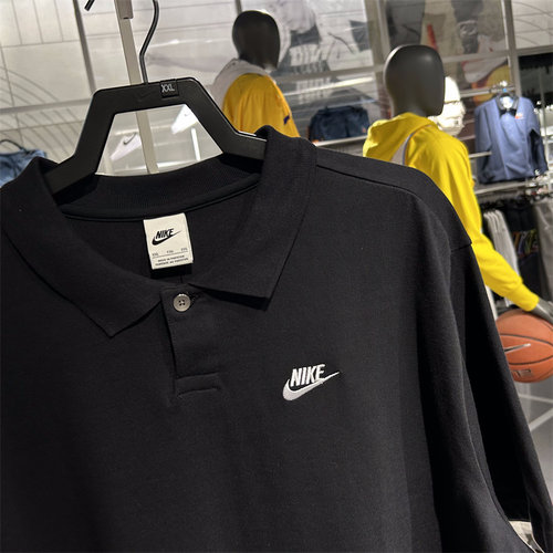 NIKE官方OUTLETS 男翻领T恤夏POLOS宽松纯棉针织FUTURA刺绣DX0618