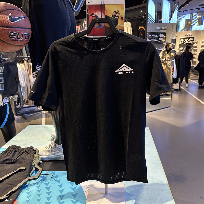 正品nike耐克男装跑步训练健身运动圆领百搭短袖T恤 DV9306-010