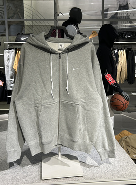 专柜正品Nike耐克男子冬新款卫衣宽松针织休闲加绒连帽衫 DR0403