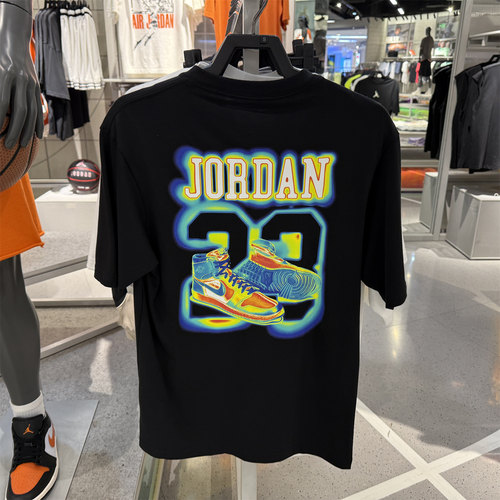 耐克/NIKE夏季新品JORDAN男子短袖运动宽松休闲纯棉印花T恤IF0620