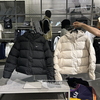 专柜正品NIKE耐克女子休闲运动经典拉链连帽羽绒服 FZ5929