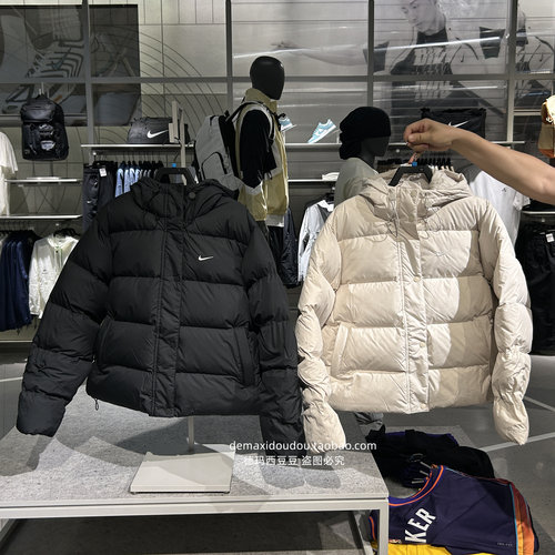 专柜正品NIKE耐克女子休闲运动经典拉链连帽羽绒服 FZ5929