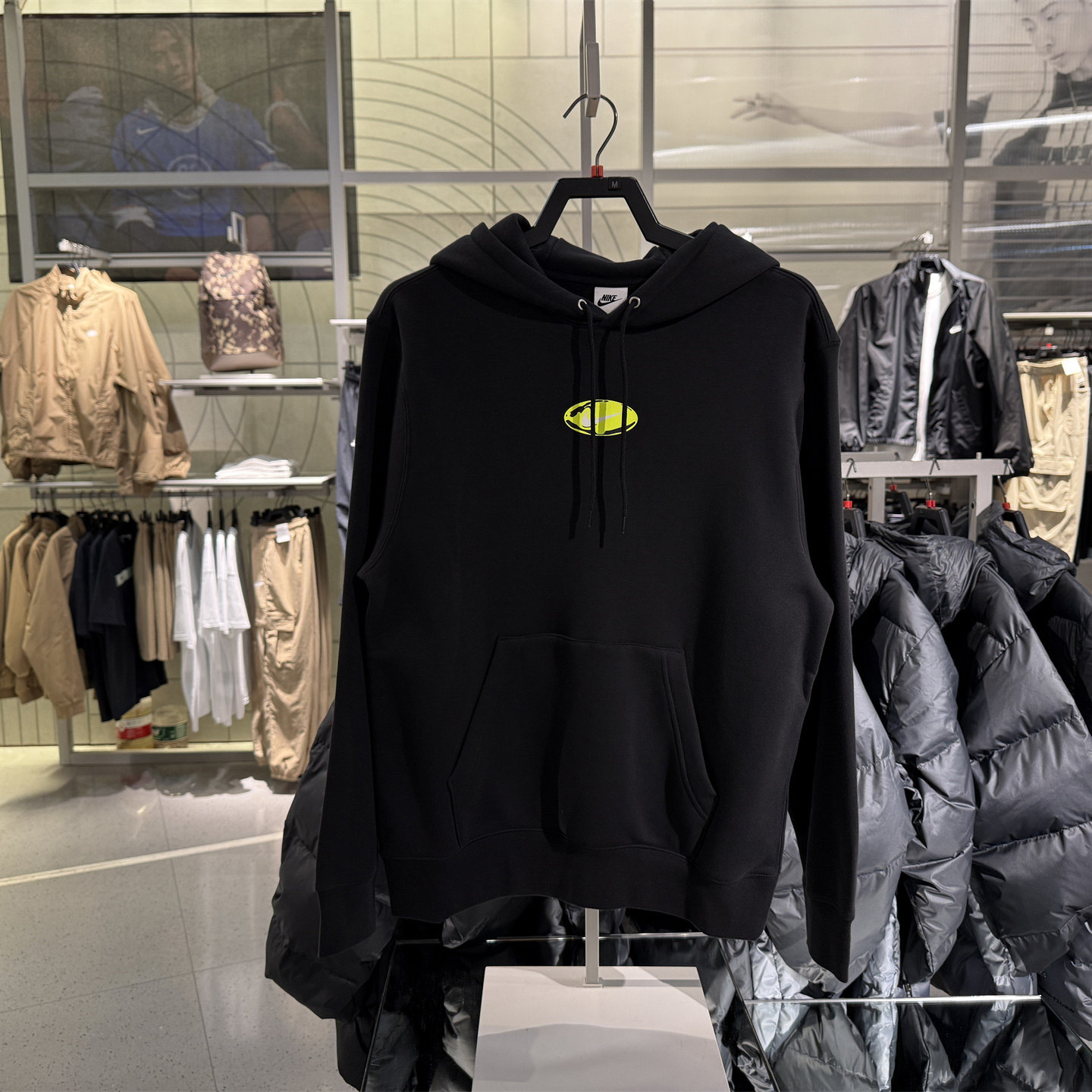 连帽黑色卫衣耐克男装运动宽松大码休闲跑步Nike正品套头衫IF1763