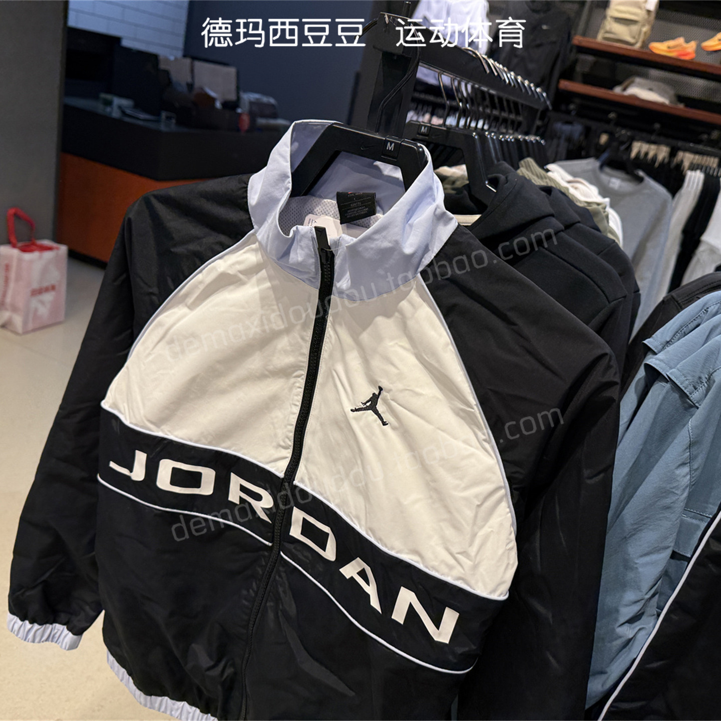 JORDAN官方耐克乔丹男女童大童滚边夹克和长裤套装春季休闲IB9308
