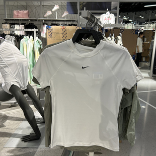 专柜正品Nike耐克PRO女速干紧身短袖训练上衣透气拼接T恤 FV7843
