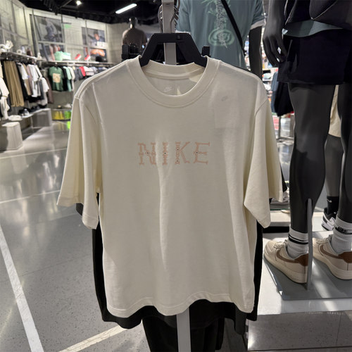 Nike耐克t恤女2025新款运动短款宽松圆领短袖 II0446-441-047-397