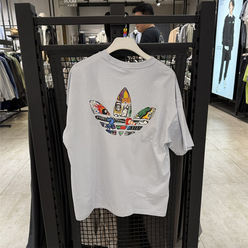 阿迪达斯短袖男圆领T恤JN1675