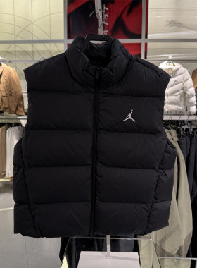 耐克JORDAN 乔丹男子冬季新款防泼水轻便宽松羽绒服马甲 IF4262