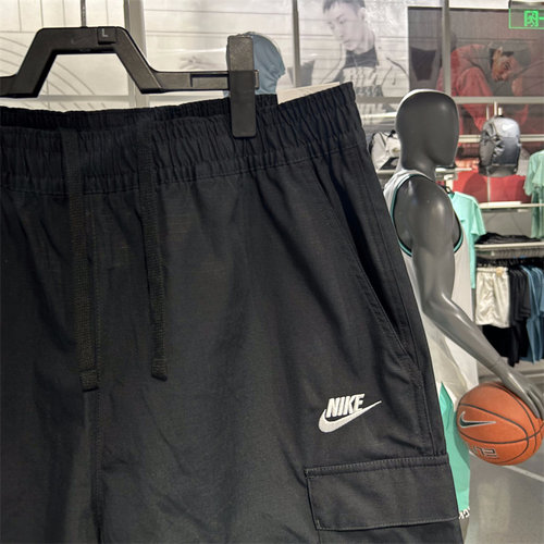 Nike耐克短裤男夏季运动休闲梭织透气宽松跑步训练五分裤FB1247