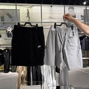 Nike耐克正品黑色纯棉运动短裤男透气五分裤宽松耐磨休闲裤BV2773