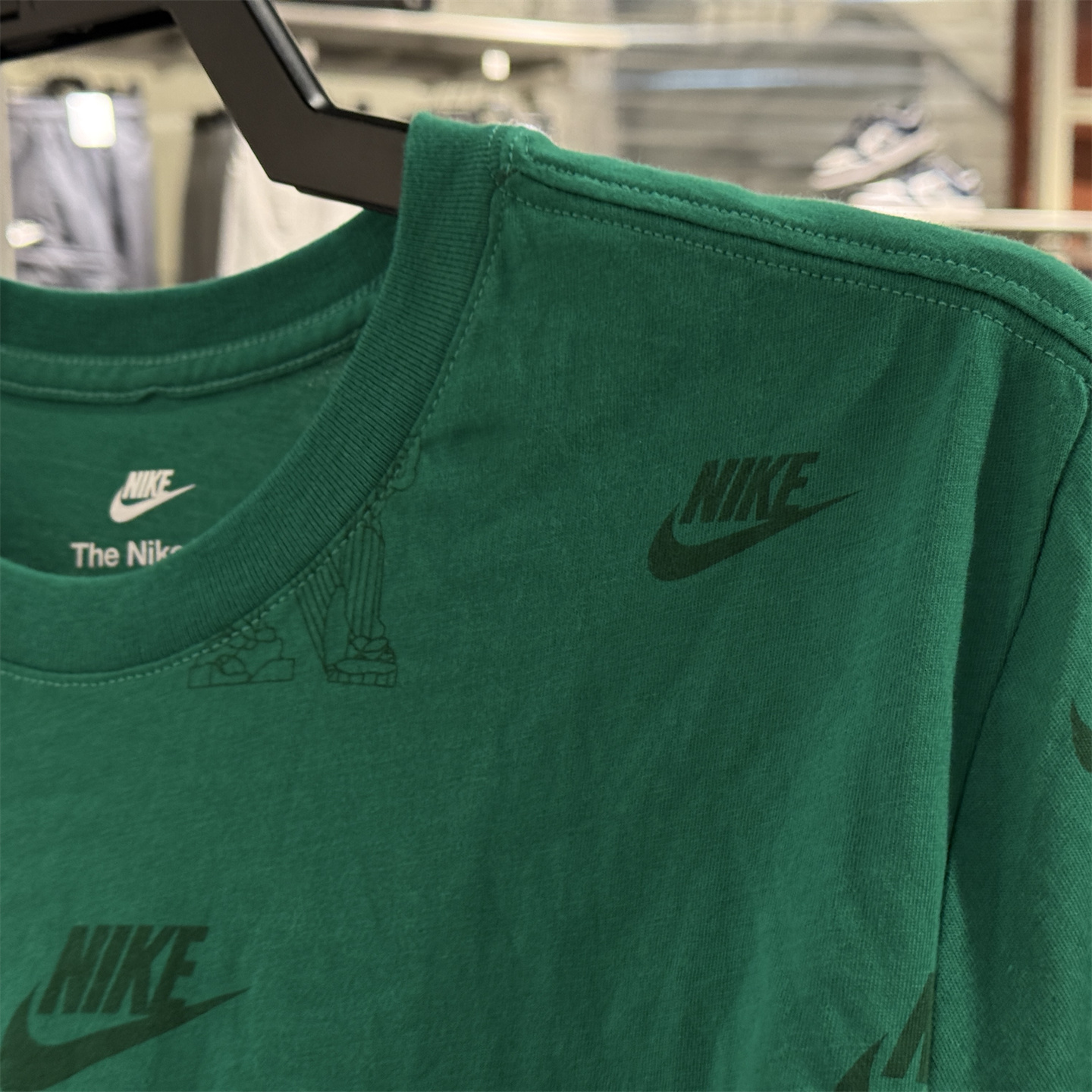 包邮【特价】耐克Nike满印LOGO小标纯棉短袖T恤薄款透气FZ5422