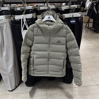 adidas阿迪达斯连帽羽绒服秋冬装男女基础防风保暖外套 KH3992