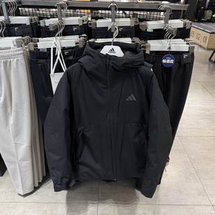 adidas阿迪达斯冬季新款暖芯保暖连帽夹克外套男短羽绒服 KQ5505