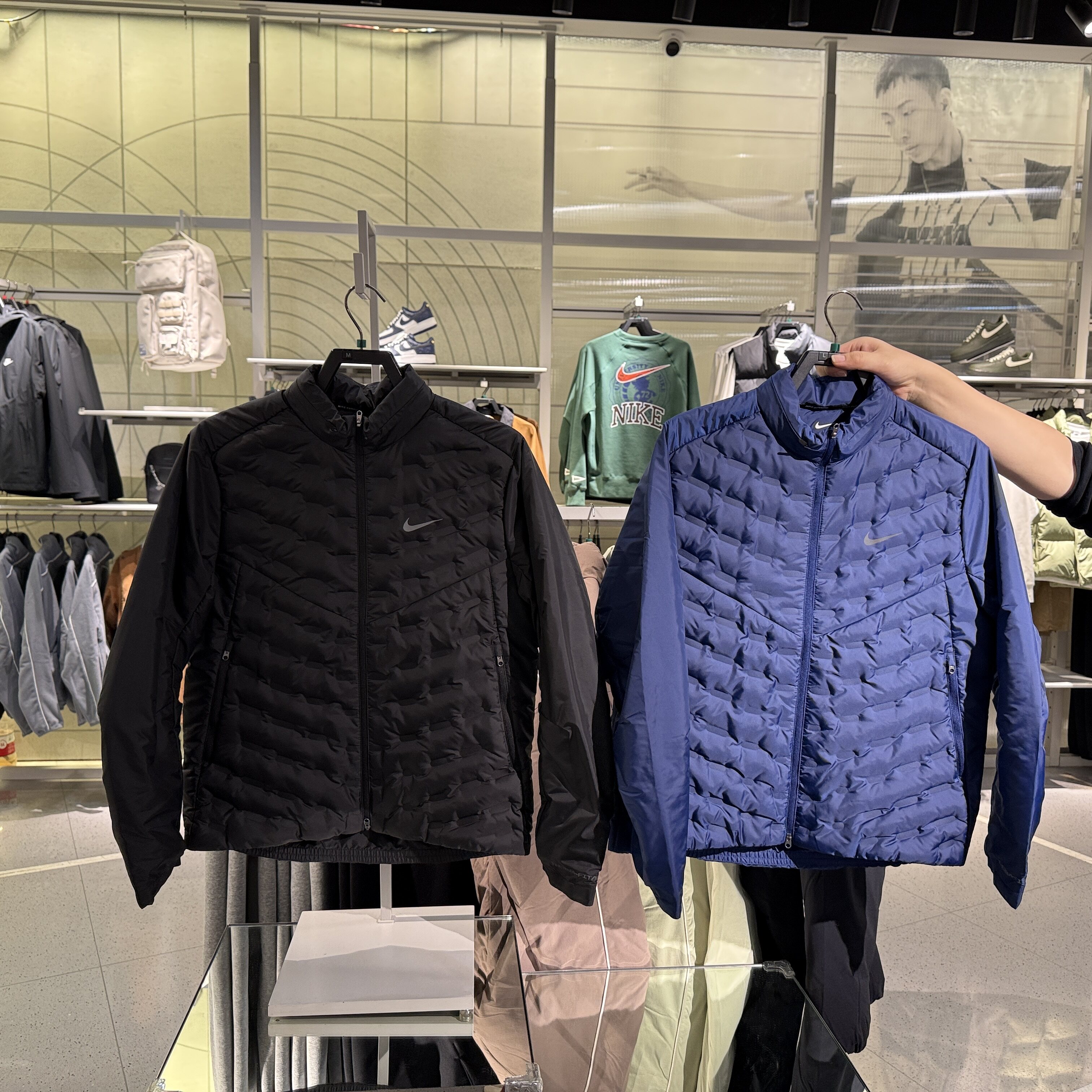 正品NIKE耐克男子26冬季新款保暖轻薄鸭绒夹克外套羽绒服 FB7557