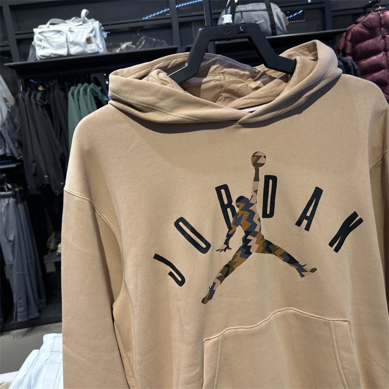 耐克NIKE JORDAN男子宽松休闲加绒保暖长袖套头卫衣FD7416-200