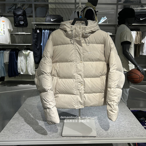 Nike耐克METROPUFFER冬季女子连帽羽绒面包服夹克外套FZ5929-104