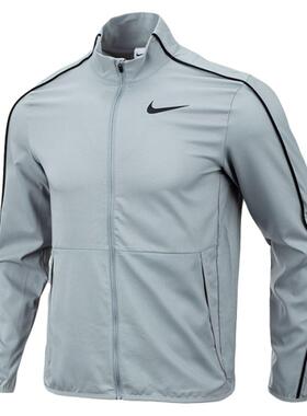 耐克Nike男子春DRI-FIT梭织立领跑步训练运动休闲夹克外套 DM6620