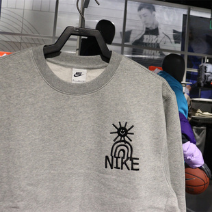 男子休闲简约加绒套头卫衣DQ4073 Nike 新款 当季 063 耐克官方正品