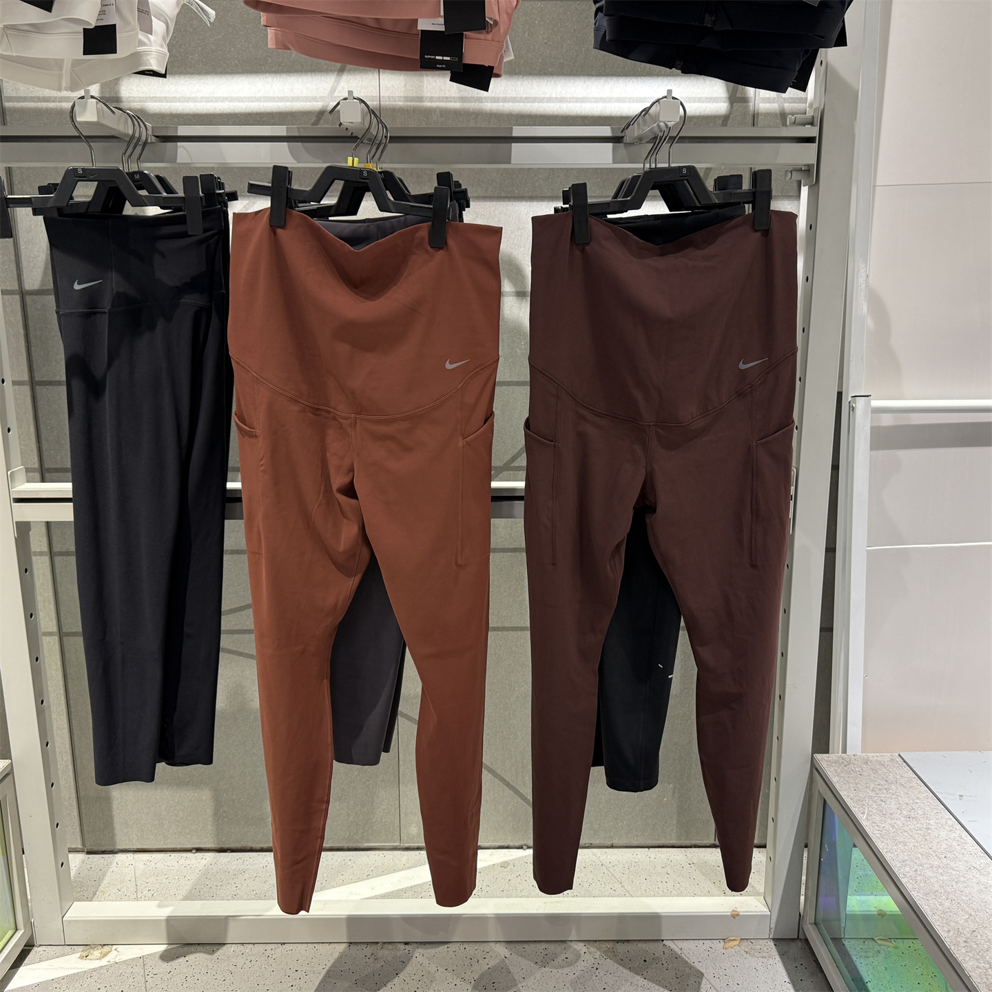 正品Nike耐克女子孕妇运动训练透气休闲紧身九分裤 FD8641 DV9432