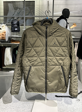 专柜正品Jordan乔丹男子冬季保暖轻薄中层防泼水篮球夹克 FZ3163