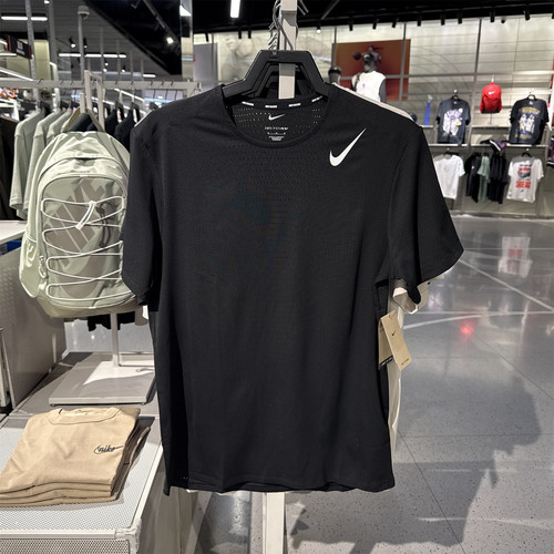 NIKE耐克男子AEROSWIFT速干DRI-FIT ADV短袖跑步上衣夏T恤 HJ3378