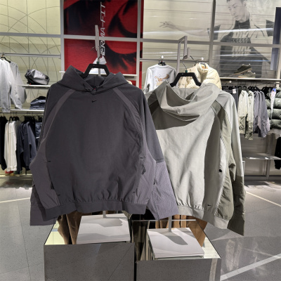 NIKE耐克男子新款复古拼接刺绣小标休闲针织套头衫IF1342-068-304