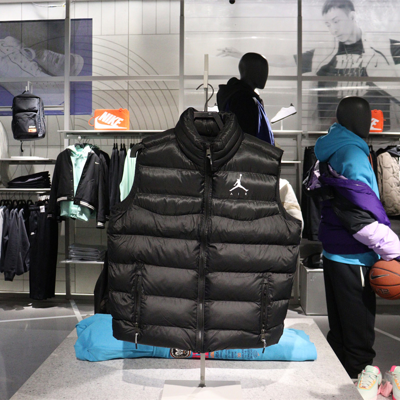 包邮【特价】正品JORDAN飞人JUMPMAN印花休闲运动男棉马甲 CN4268