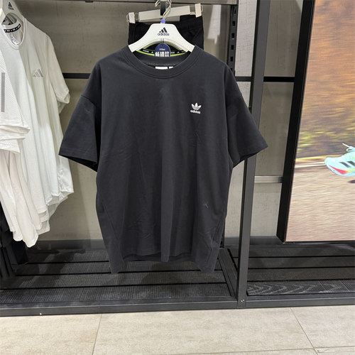 豆豆Adidas阿迪达斯男三叶草圆领运动休闲短袖T恤衫JD0349 JD0373